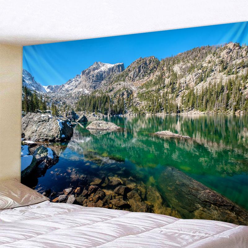 Magic Forest Castle Tapestry Fairy Tale Adventure Fantasy Tapestry Wall Hanging Hippie Tapestry Kids Room Bedroom Decoration