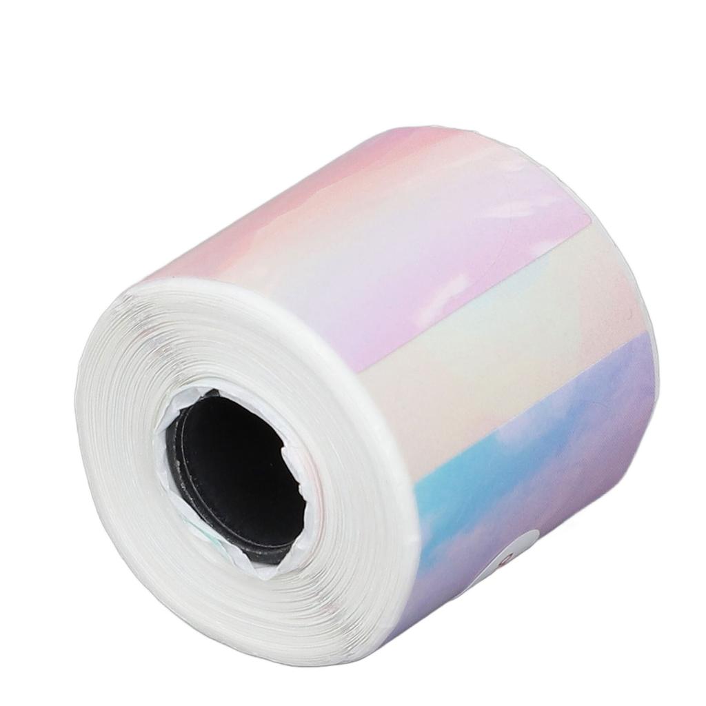 Yuvarlak Termal Etiket 30x30mm Taşınabilir Kendinden Yapışkanlı Küçük İşletme Termal Etiket Renkli