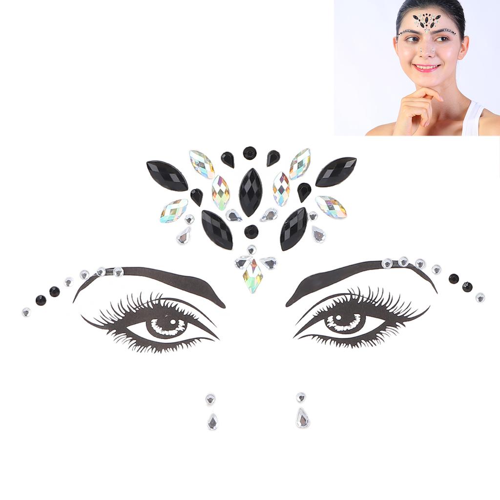 Ochi Față Strass Autocolant Sclipici Autocolante Temporare pentru Față Decorațiuni pentru Petrecere Festival