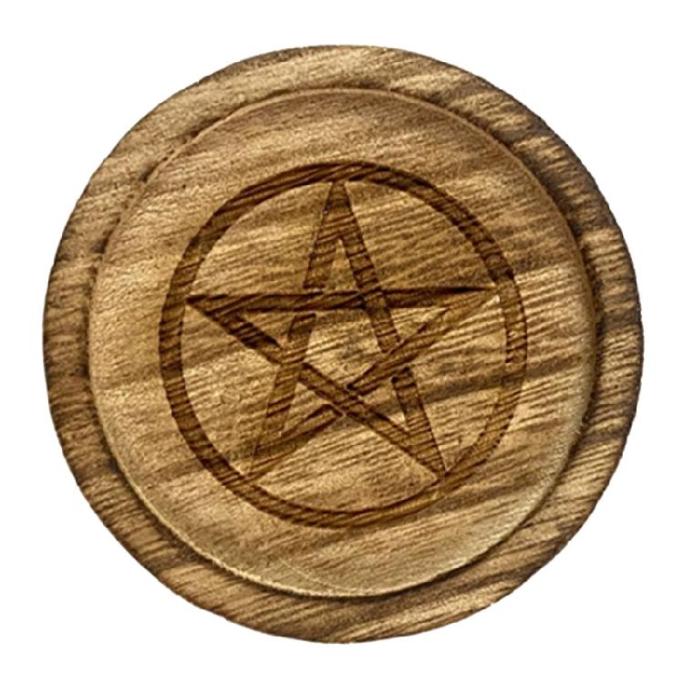 Altars Plate Witchcraft Wiccan Divination Decors Candle Holders Candlestick Tray 1