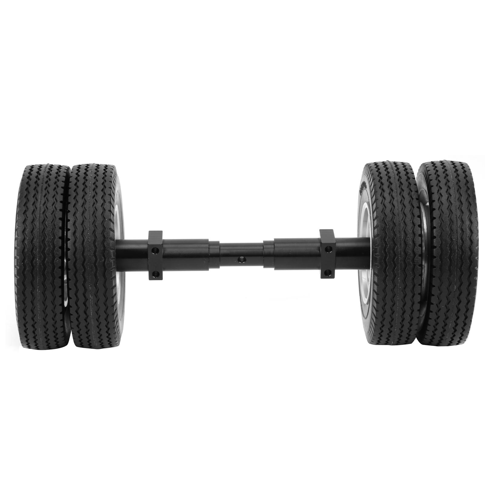 

Rear Axle Tire DIY RC Part Accessory Fit for Tamiya Tractor Trailer 114 RC Car Model