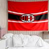 AC Milan Print Tapestry, Backdrop, Easy Setup, Ideal for Bedroom, Office & Living Room, with Aesthetic Wall Hanging Decor.