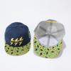 Lightning Embroidery Flat Rim Hat American Hip Hop Flat Rim Hat Female Street Dance Cap Male Korean Big Head Baseball Cap