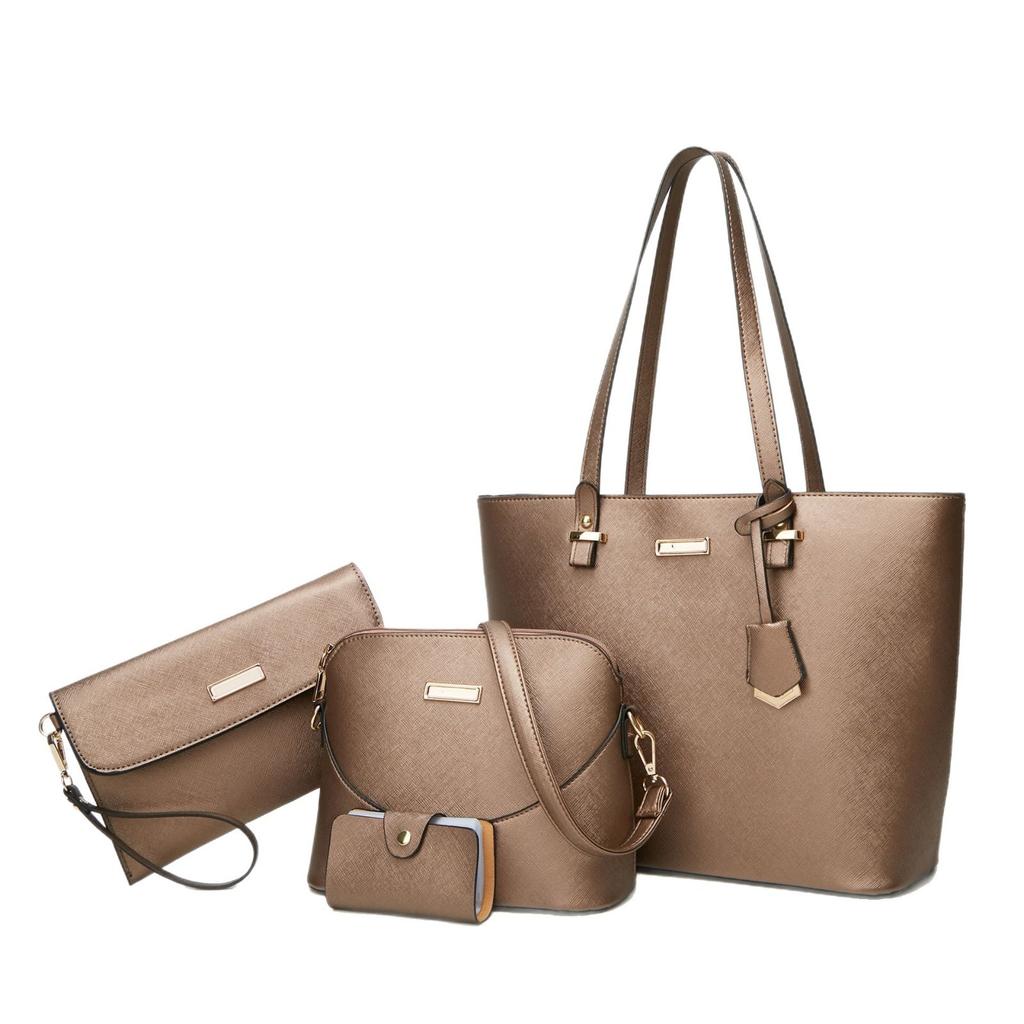 Bag New Model Mother-Daughter Bag Four-Piece Set Single Shoulder Crossbody Bag Women's Handbag One-Piece Dropshipping Large Capacity Tote Bag