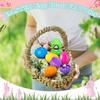 24 Pcs Easter Eggs Filled with Jesus Figurine Plastic Easter Colorful Eggs Religious Jesus Easter Basket Stuffers Party Favors