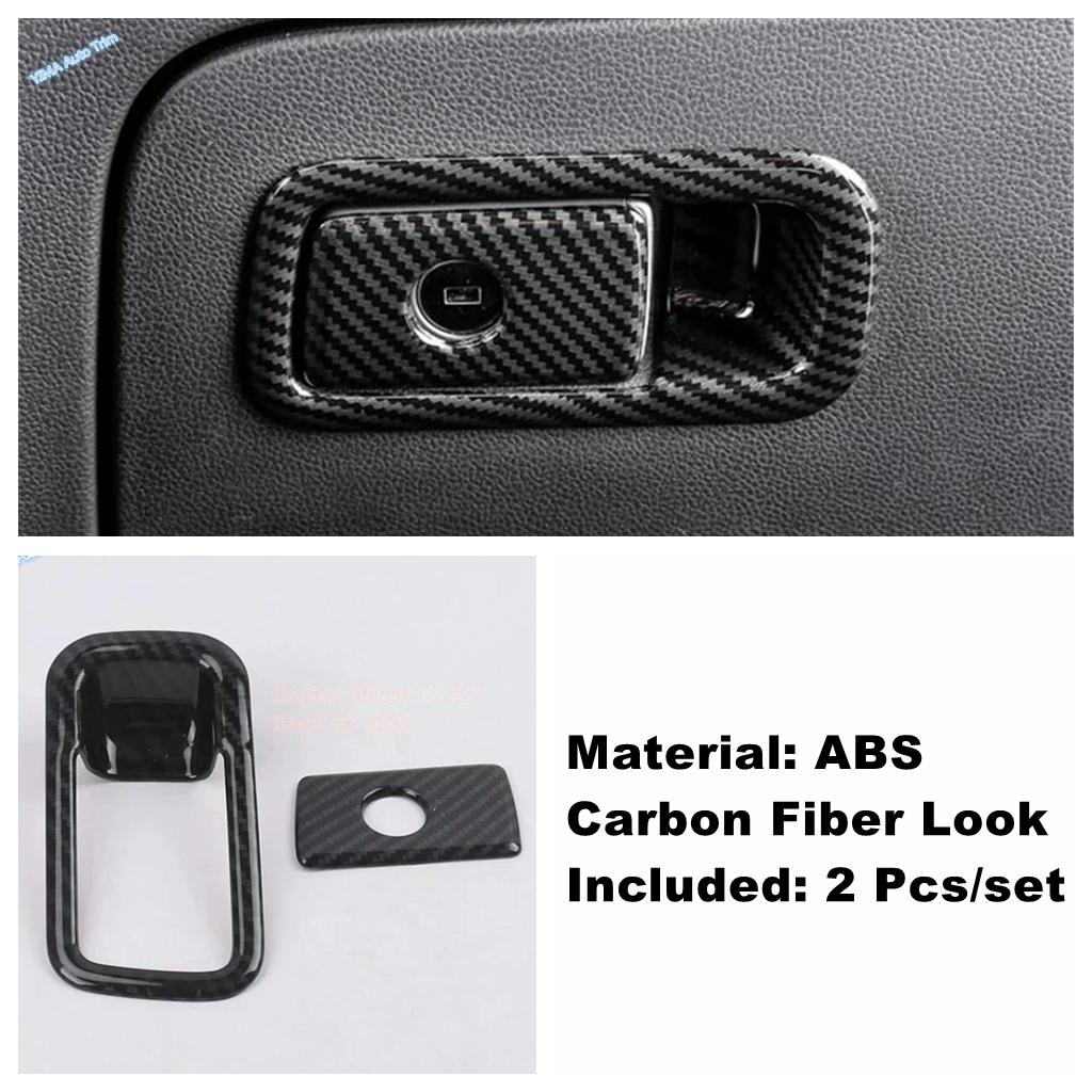 ABS Glove Storage Box / Central Control Air Conditioning Panel Accessories Cover Trim For Volkswagen Arteon 2018 - 2024