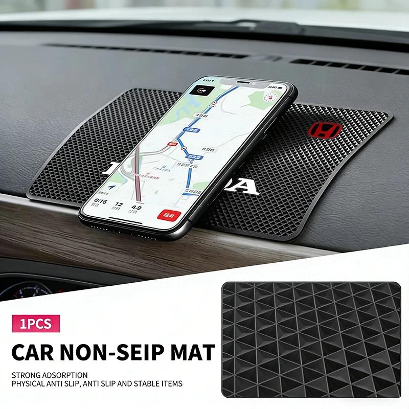 1Pcs Car Anti Slip Mat Dashboard Non-Slip Pad Sticker Accessories For Honda Civic FIT Accord Prelude CRV CRZ CRX Jazz HRV City RH6