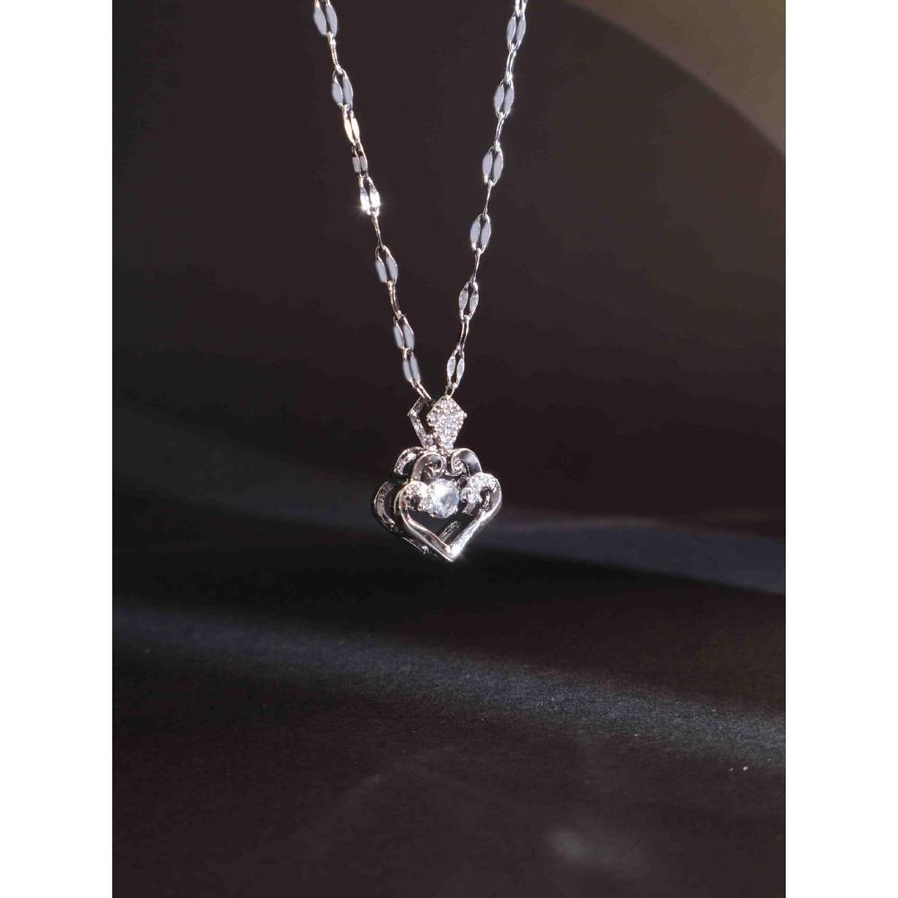 Necklace Does Not Fade Women's Summer Smart Love Versatile Necklace Women's High-end Titanium Steel Accessories