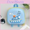 Adorable Cartoon Ship Hard Shell Backpack For Kids Lightweight And Stylish Design