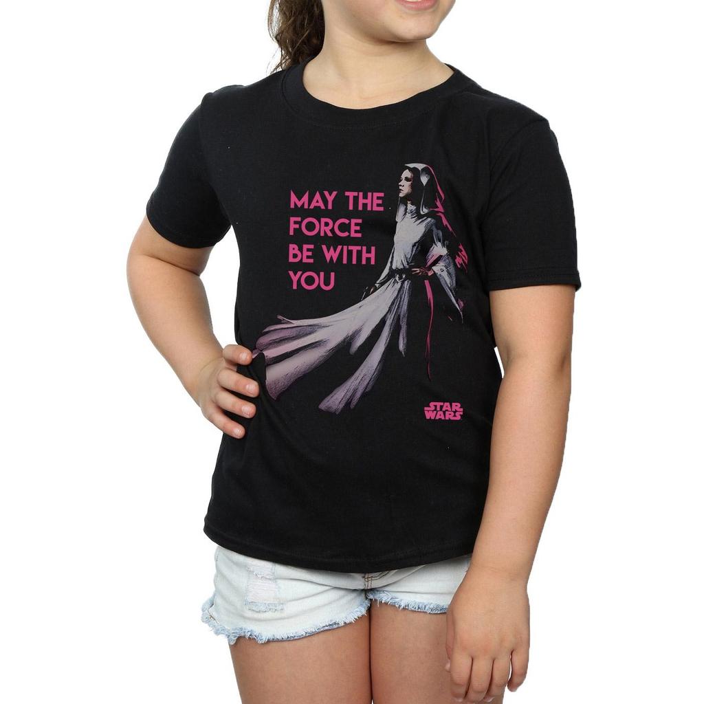 STAR WARS Girls Princess Leia Force Cotton T-Shirt