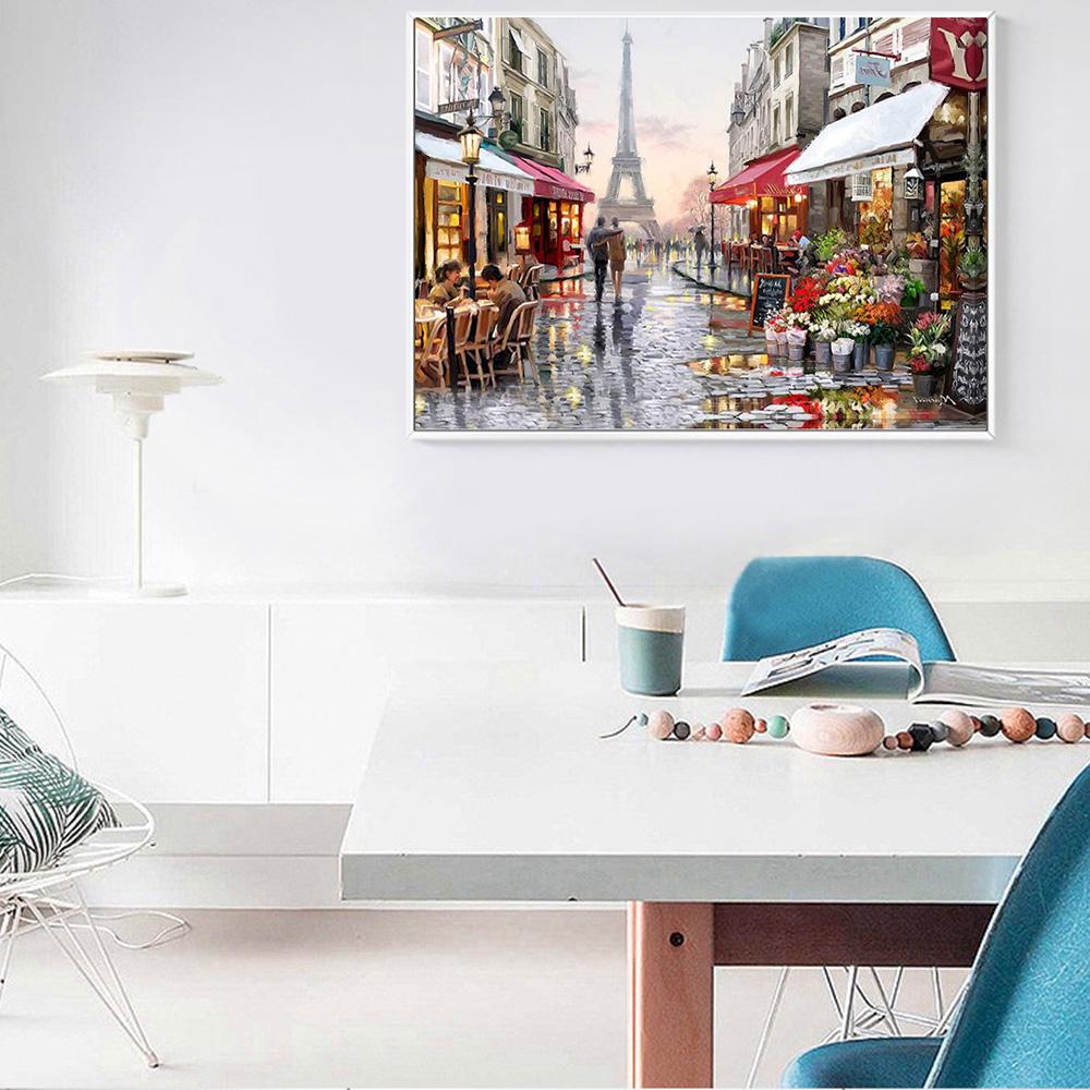 Huacan 5D DIY diamantová malba křížový steh kamínková mozaika DIY výšivka