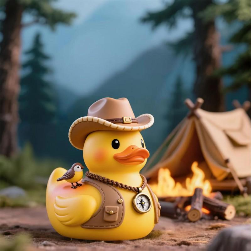 Creative Adventure Duck Resin Figurines Home Desk Garden Decorations