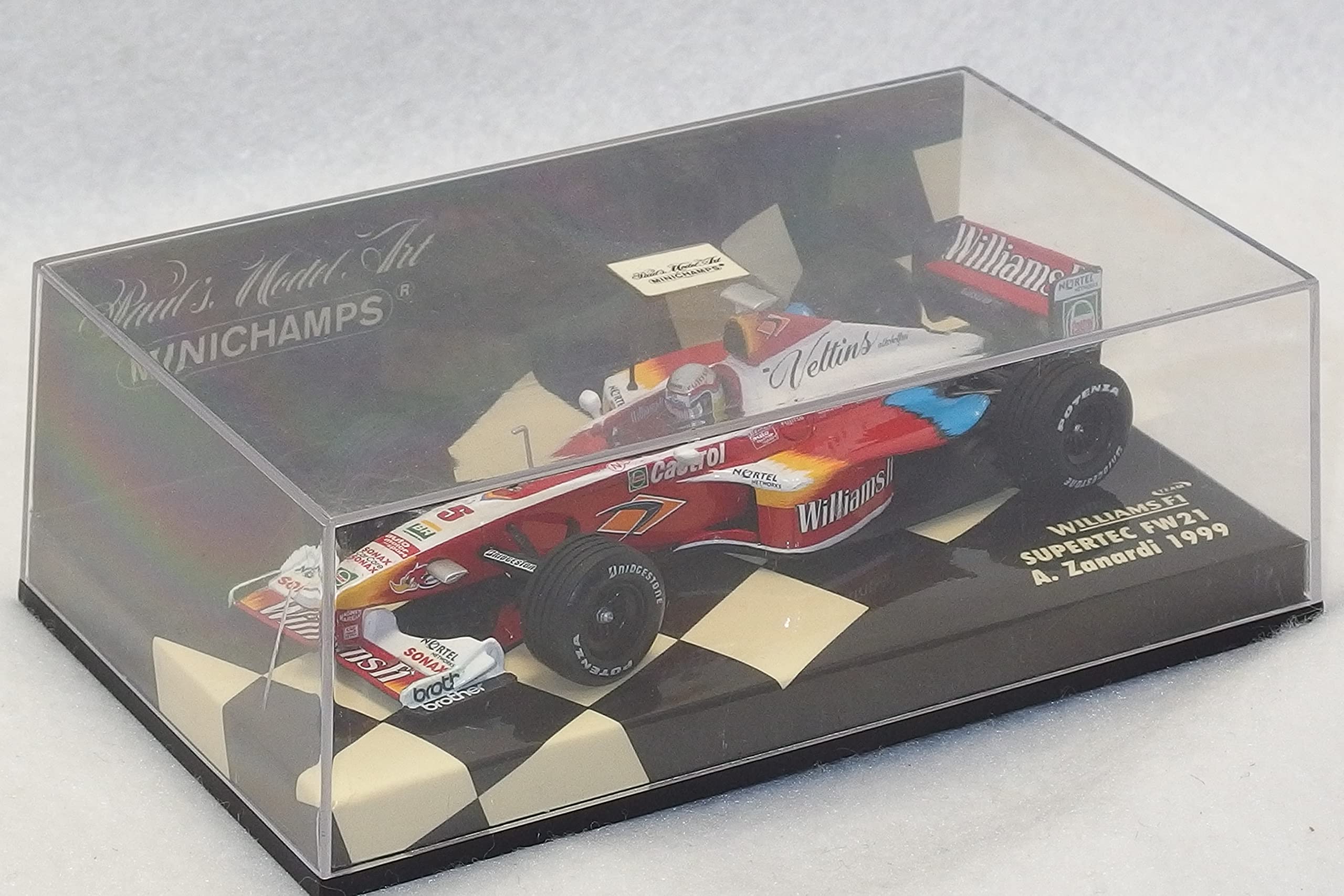 

MINICHAMPS F1 Williams SUPERTEC FW21 1999 Williams Alessandro Zanardi 430990005 PMA 4012138029545 формула 1/43 #5 A.Zanardi
