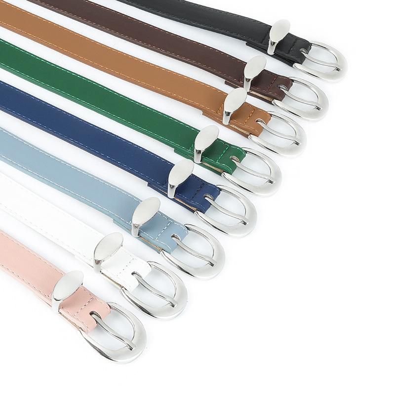 Women'S Belt Trendy Jacket Belt Women'S Simple Bare Waist Imitation Leather Decorative Belt