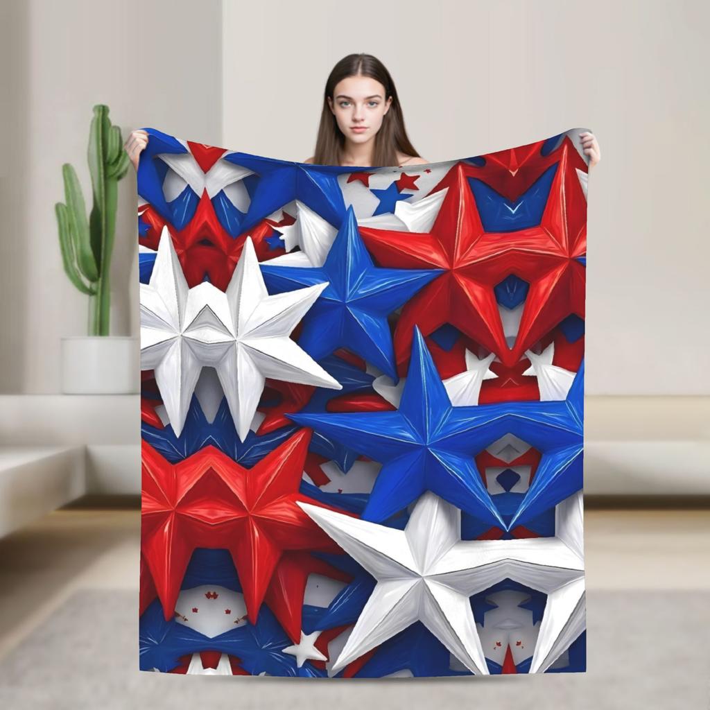 American Flag Blankets Quality Warm Throw Blanket Spring Airplane Travel Couch Chair Street Trend Bedspread
