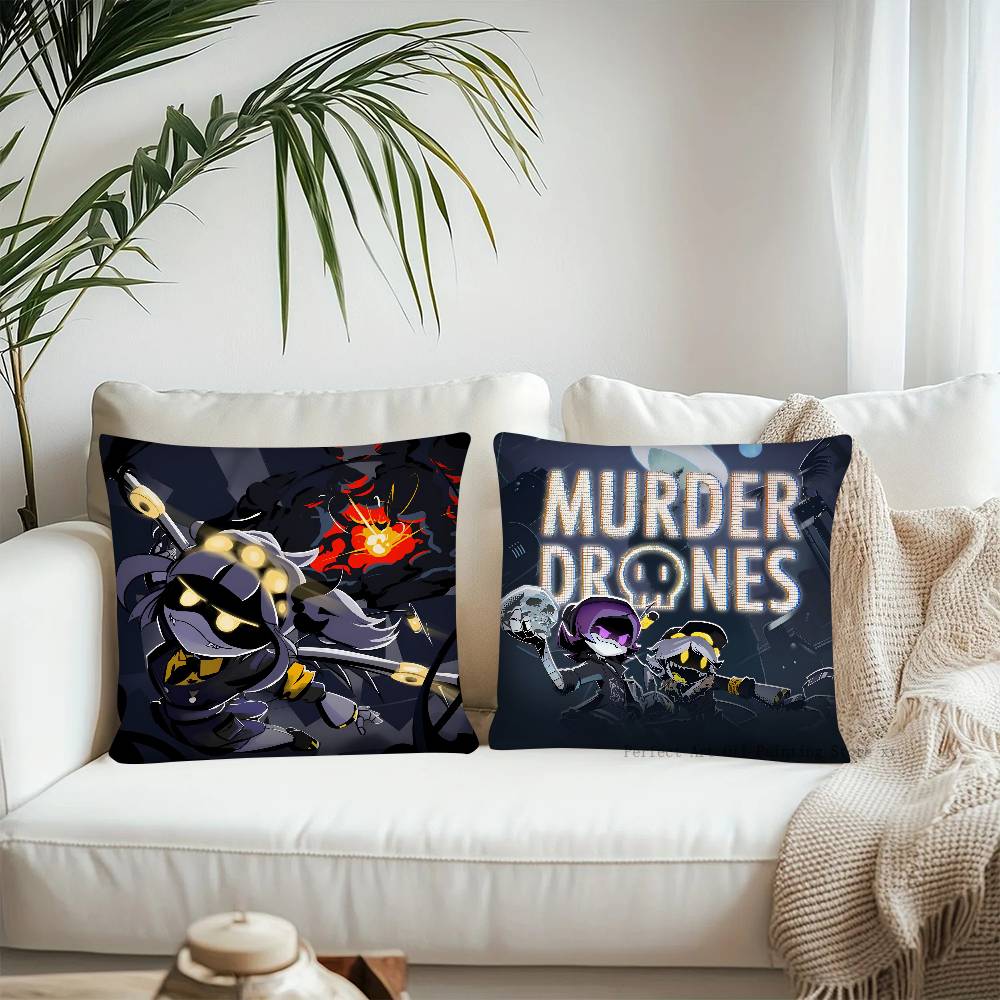 M-Murder D-Drones Spiel Kissenbezug Mode Quadratischer Kissenbezug Schlafzimmer Sofa Zimmer Ins Dekoration Freizeit