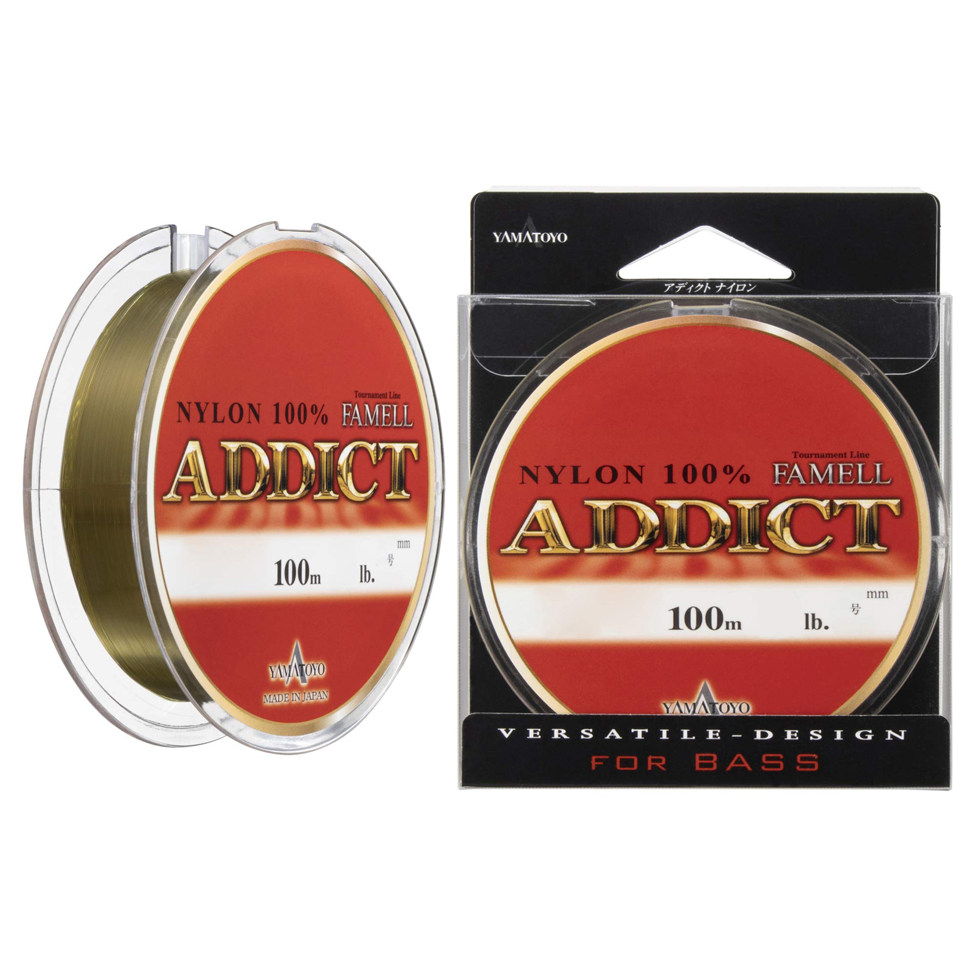 

YAMATOYO Nylon Line Famel Addict 100m 16lb Titanium Gold No. 4.0