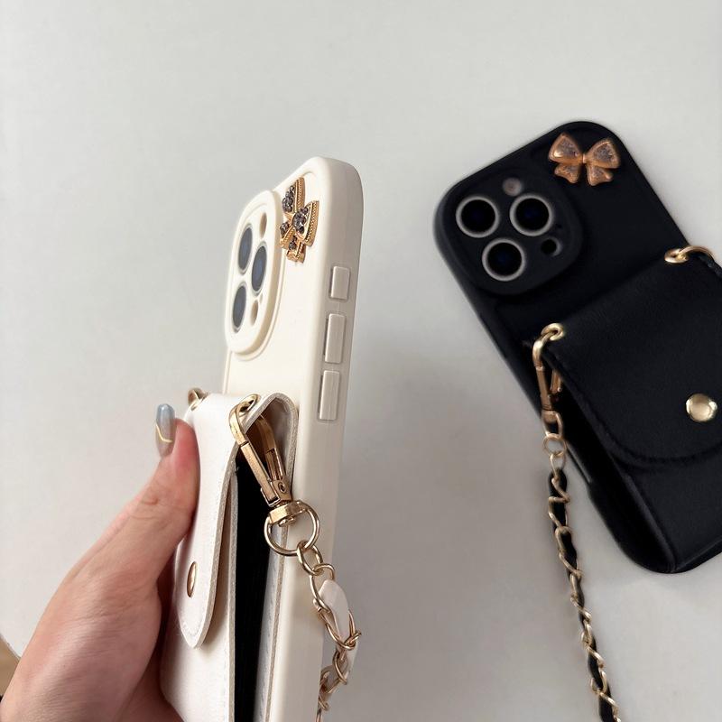 Chain Lanyard Wallet Phone Case For Xiaomi Mi 15T 14T 13T 12T 11T 10T 9T Pro 9 10 11 12 13 Lite 14 15 Ultra Mi 11i 11X 12X Cover