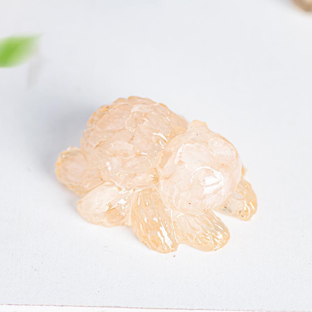 Cat Spider Spirit Resin Art Statue With Natural Crystals For Collectors And Giftgiving