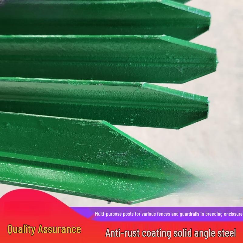 Jun Ding Ying Outdoor Triangle Iron Fence Posts (5-Pack)
