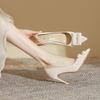 Single Shoes 2025 Spring Women's High Heels Women's Thin Heels High Sense Huizhou Women's Shoes Spring Women's Fashion Shoes Genuine Leather Women
