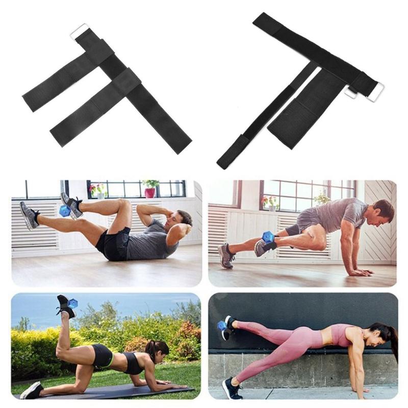 Adjustable Ankle Weights Strap for Weightlifting Dumbbell Foot Attachment Tibialis Trainer Leg Workout Hanging Strap