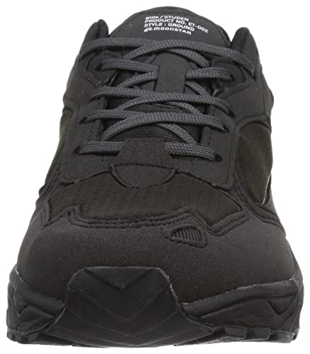 Moonstar Eight Tens 810s / ET002 STUDEN Sneakers, Jog Type, Charcoal, Size 26.0 cm, 3E