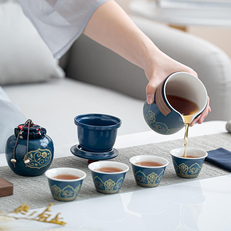 Corporate New Year Gift: Custom Logo Tea Set for Clients and Employees
