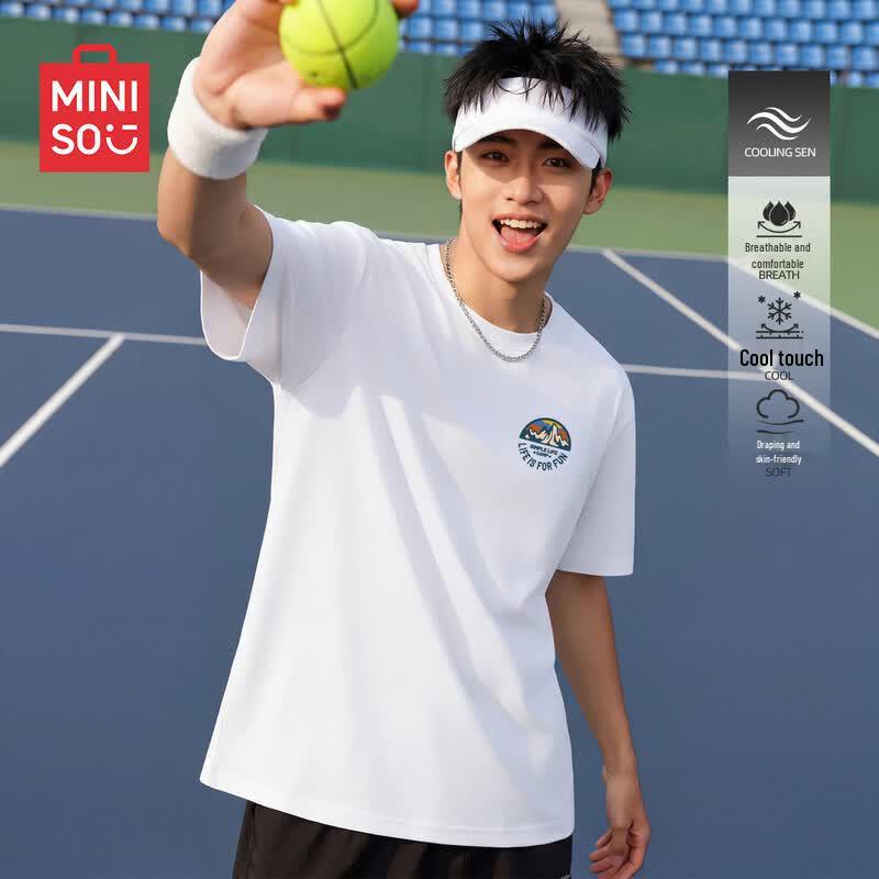 MINISO Men's Korean Style Short Sleeve T-Shirt
