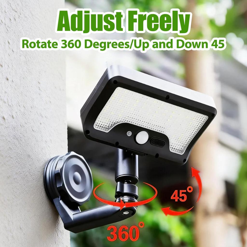 Magnetic Solar Light Outdoor Motion Sensor, Semi Embedded Installation, Solar Charging, Suitable for Courtyards, Terraces, Fences, and RVs
