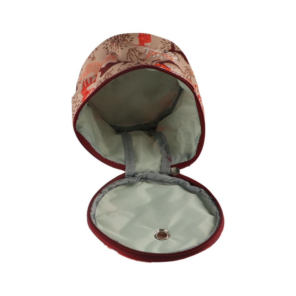 Organizer Round Yarn Storage Bag Knitting Yarn Zipper Needles Handbag Portable Wool Yarn Bag Home Storage