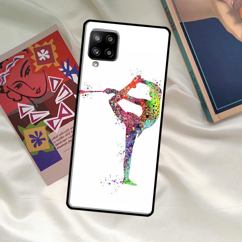 Gymnastics Watercolor Printing Cover For Samsung Galaxy A14 A34 A54 A12 A22 A32 A52 A72 A13 A23 A33 A53 A52S A71 A51 Case