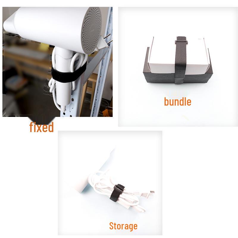Hook and Loop Cable Tie Organizers for Cords, Straps & Buckles
