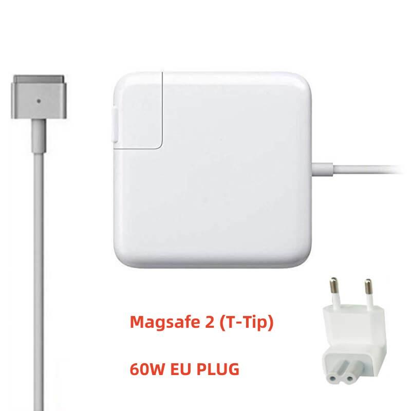 EU/US 85W 60W 45W Power Adapter Fast Charging with Magsafe 1/2 Cable for Macbook A1465 A1466 A1278 A1369 A1502  A1398 L/T Tip Charger for Mac Laptop
