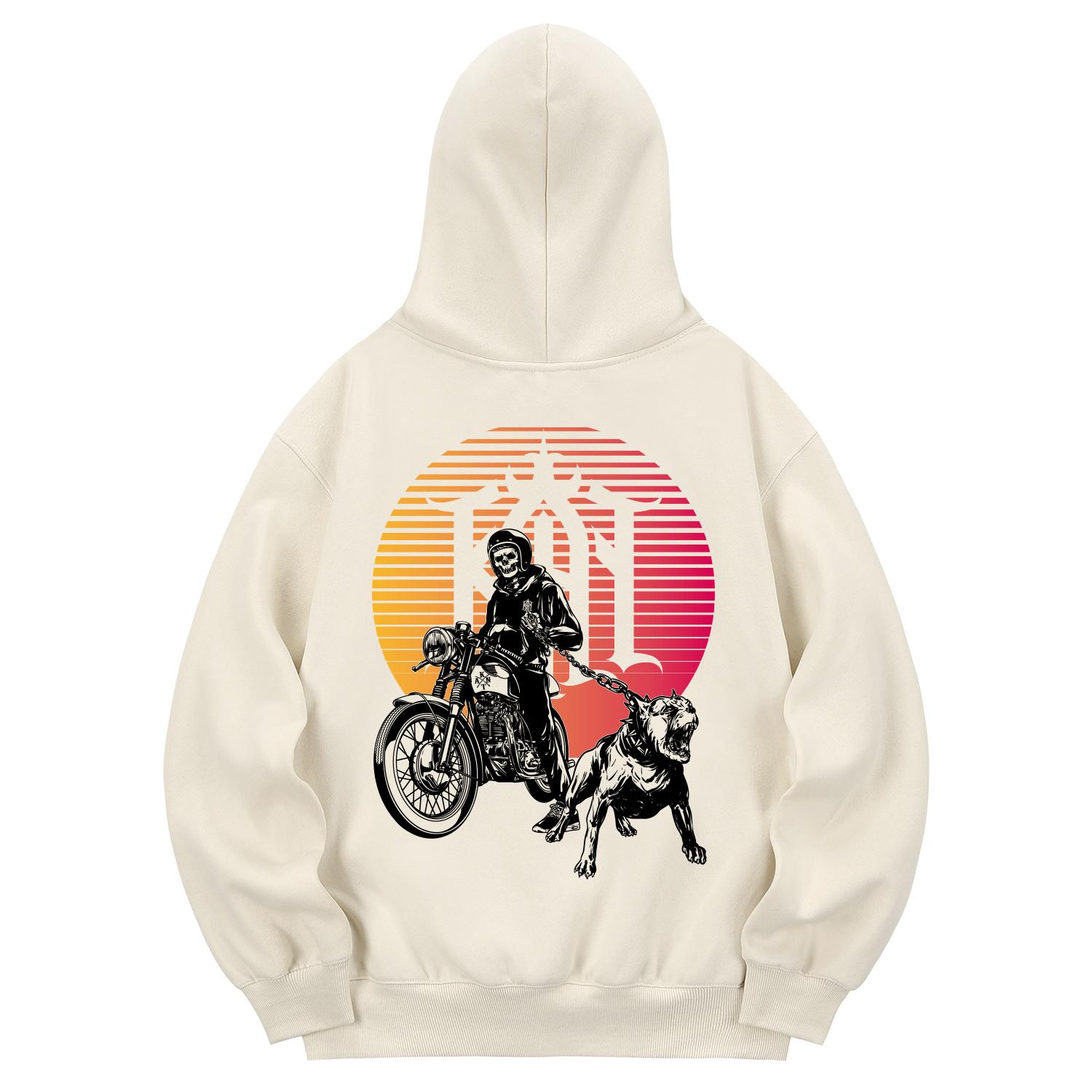 Khan 6312 Khc0156 Khan Custom Bike Худи на флисовой подкладке - Кремовый L