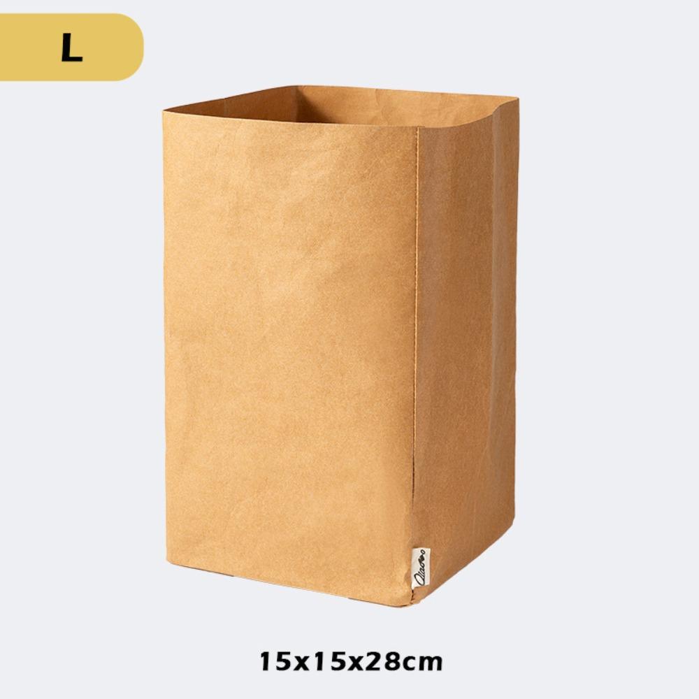 Reusable Kraft Paper Bag Large Capacity Takeaway Bag Durable Packaging Bag  Shopping Bag