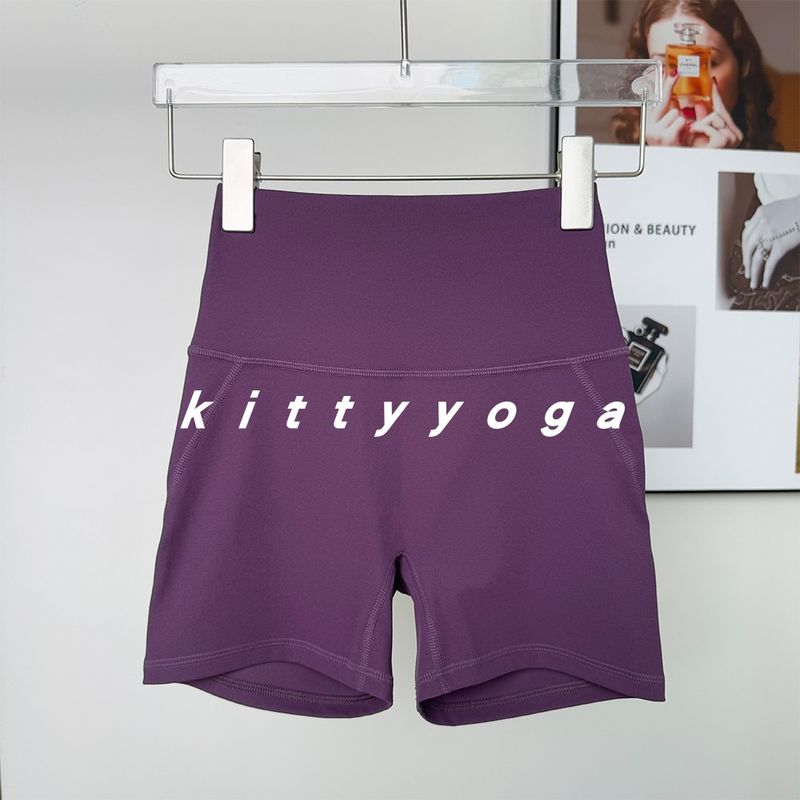 

Two Points Short Shorts Yoga Pants Wear-Free Underwear 7A Antibacterial High Waist Buttock Lifting Running Pilates Training Sports Women Grape Thistle Purple [Two Points]] XL