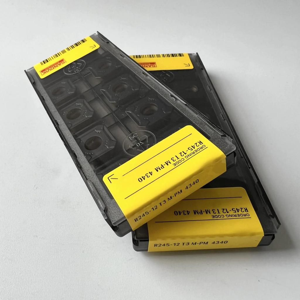 Original Sandvik / R245-12T3M-PM 4340 /CNC Lathe Carbide Blade Tool 10 Pcs