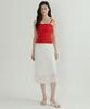 Lingseoul Ribbed Bustier Knit-Red