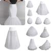 Stylish Wedding Dress Petticoat With Single Steel Hoop And Delicate Frilled Hemline