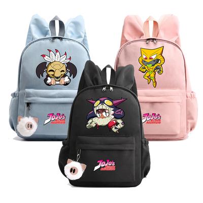 Anime Gedruckt Abenteuer Student Schul Niedlichen Kaninchen Ohren Mädchen Cartoon Kinder Rucksack Leichte Wasserdichte Taschen