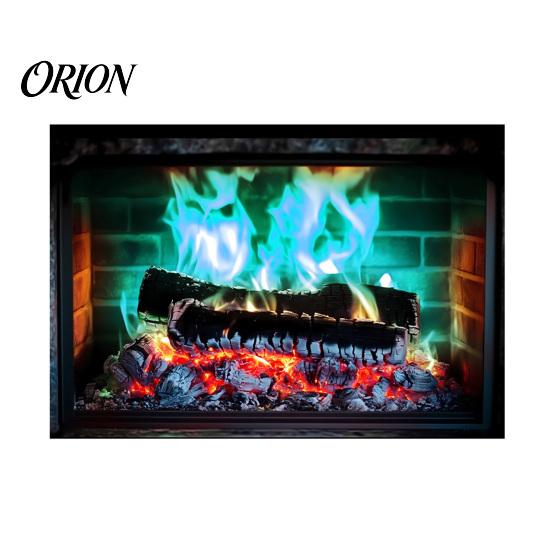 Cozy Living Room Decor Fireplace Flame Wall Decal, Vintage European Background Sticker, Self-Adhesive Waterproof Window Sticker Mural for Dining Space