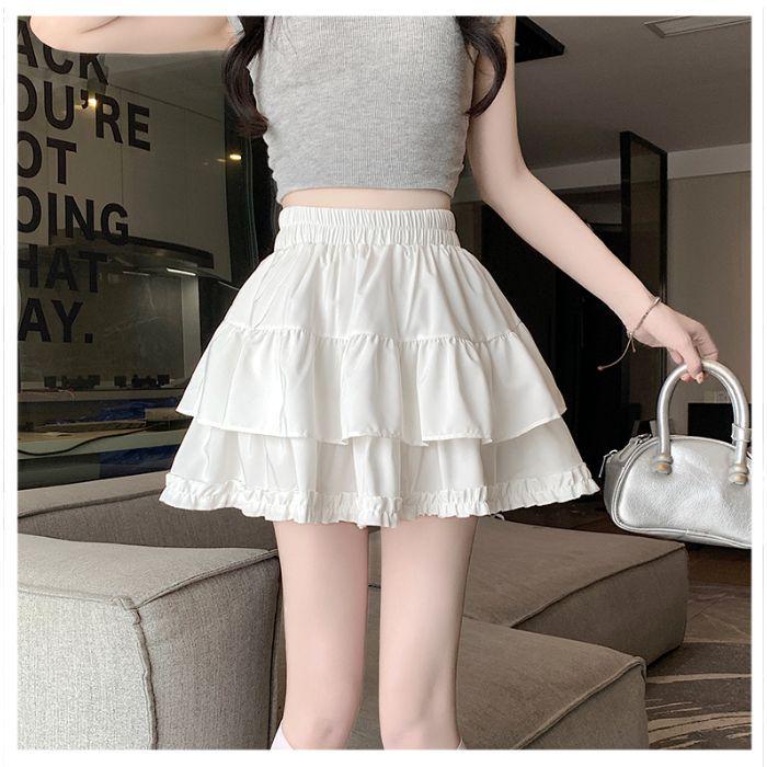 

Юбка А-силуэта с высокой талией и кружевом - Женская коллекция ПЕТИТ Лето 2024 L (suggested for 110-120 jin)