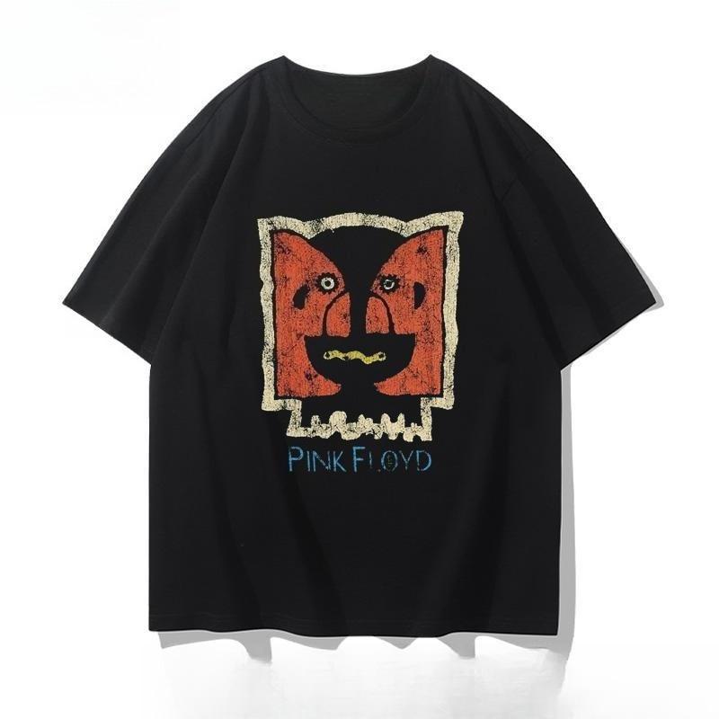 

Pink Floyd - Британський рок-гурт Pink Floyd Літня чоловіча та жіноча універсальна повсякденна футболка з чистої бавовни з коротким рукавом L