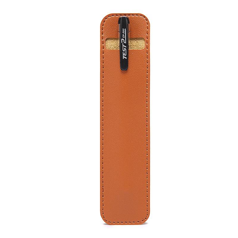 Leather Pen Case - Solid Color Fountain Pen Cover, Soft Microfiber Storage for Student Stationery