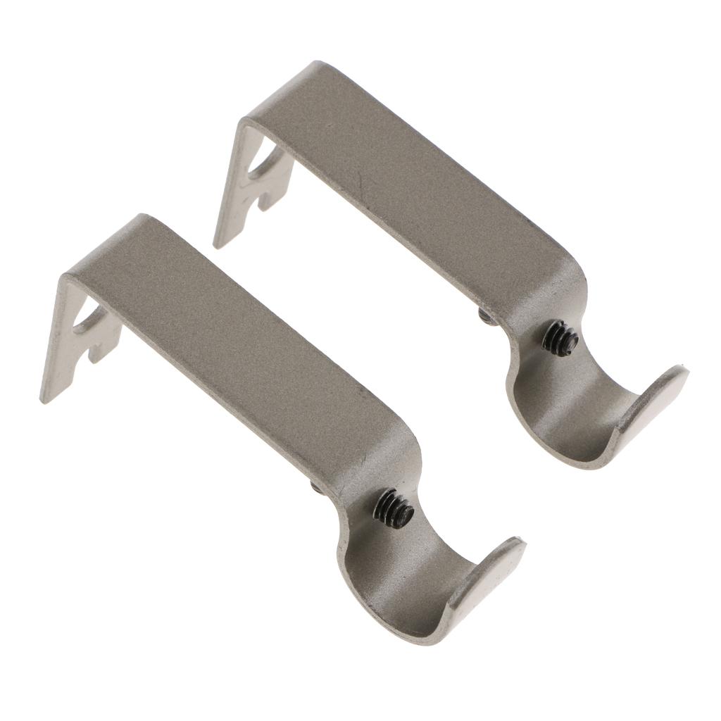 2 adjustable wall holder wall bracket for curtain rods / curtain rods