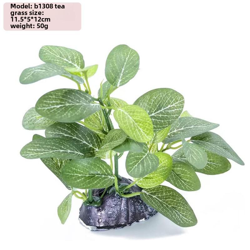 "Simulation Kunststoff Lotus & Wassergras Aquarium Dekoration"