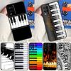 Piano Keys Musical Case For Oppo A98 A78 A58 A15 A16 A17 A5 A9 A91 A52 A72 A76 A96 A74 A94 A54 S A57 A77 Cover
