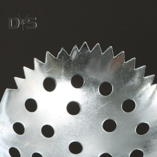 17,3-tommers isfiskeskimmer-øse i rustfritt stål isfiskeutstyr Hull-øse for enkel fjerning av snø og is