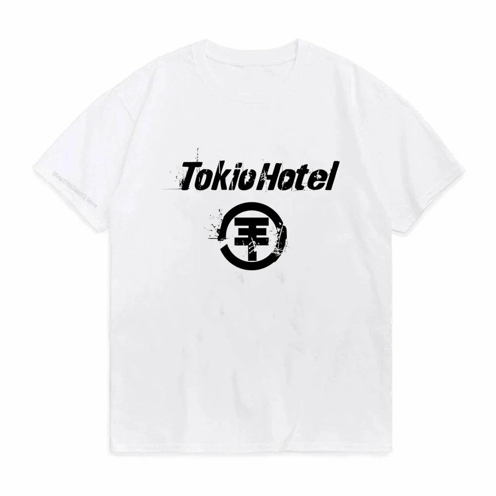 

Футболки Tokio Hotel, уличная одежда рок-группы с графическим принтом, унисекс, женская модная футболка большого размера с короткими рукавами, футболки, крутая футболка S